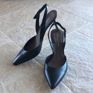 Donald Pliner Black Slingback Dress Heels Sz 7.5